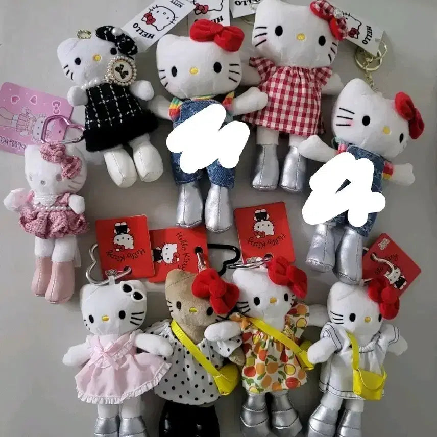 [SOLD OUT] 헬로키티 롱다리 인형 키링 9개 일괄