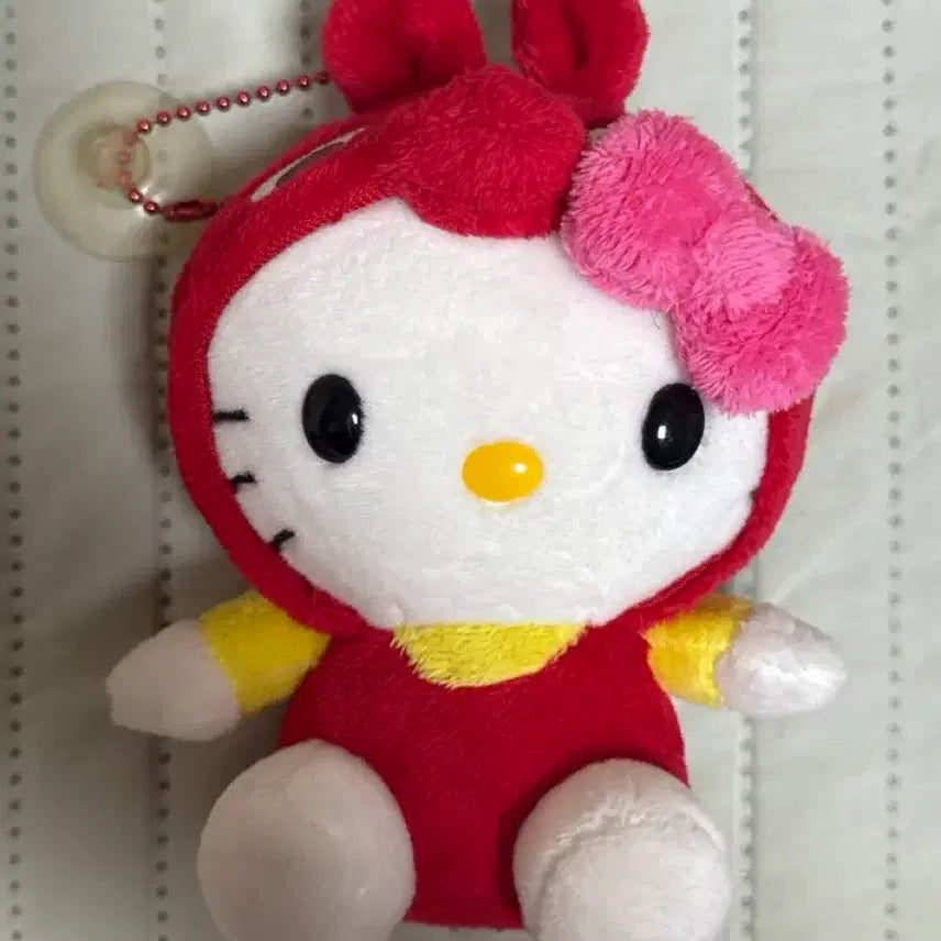 [BUNJANG] Hello Kitty x Roddy Red Kitty Doll Keychain / 고전키티 헬로키티 로디 콜라보 레드키티 인형키