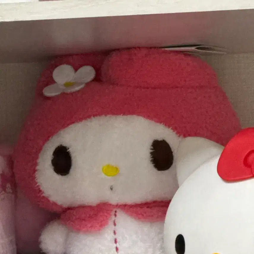 [BUNJANG] Sanrio My Melody Crochet Doll Medium Size Plush / 산리오 마이멜로디 마멜 뜨개질인형 컨셉 새상품