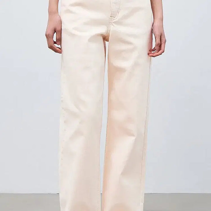 [BUNJANG] Beanpole Ladies 24SS Beige Denim Pants / 24년 빈폴레이디스 데님 - 오늘만 이 가격