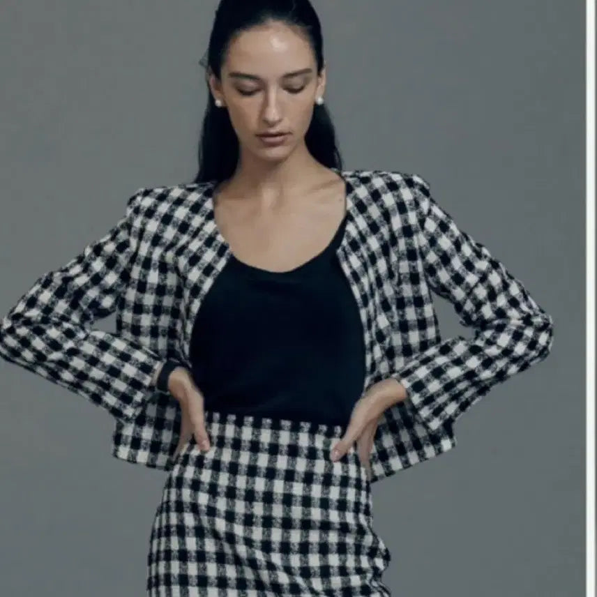 [BUNJANG] Sie Diacheck Jacket (S Size) / Sie 디아체크자켓 s사이즈