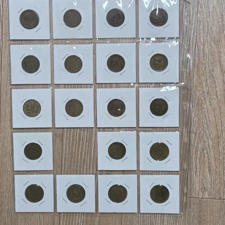 [BUNJANG] 10 Won Coin Album Storage Case / 10원 줄세우기 엘범보관 케이스 사용제