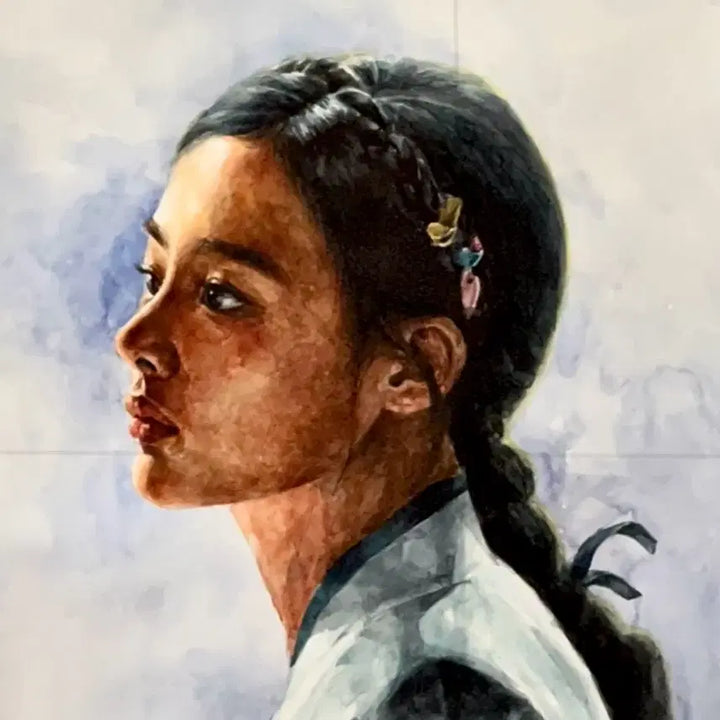 [BUNJANG] Custom Watercolor Portrait Commission / 손그림 인물 수채화 커미션 (실물배송가능)