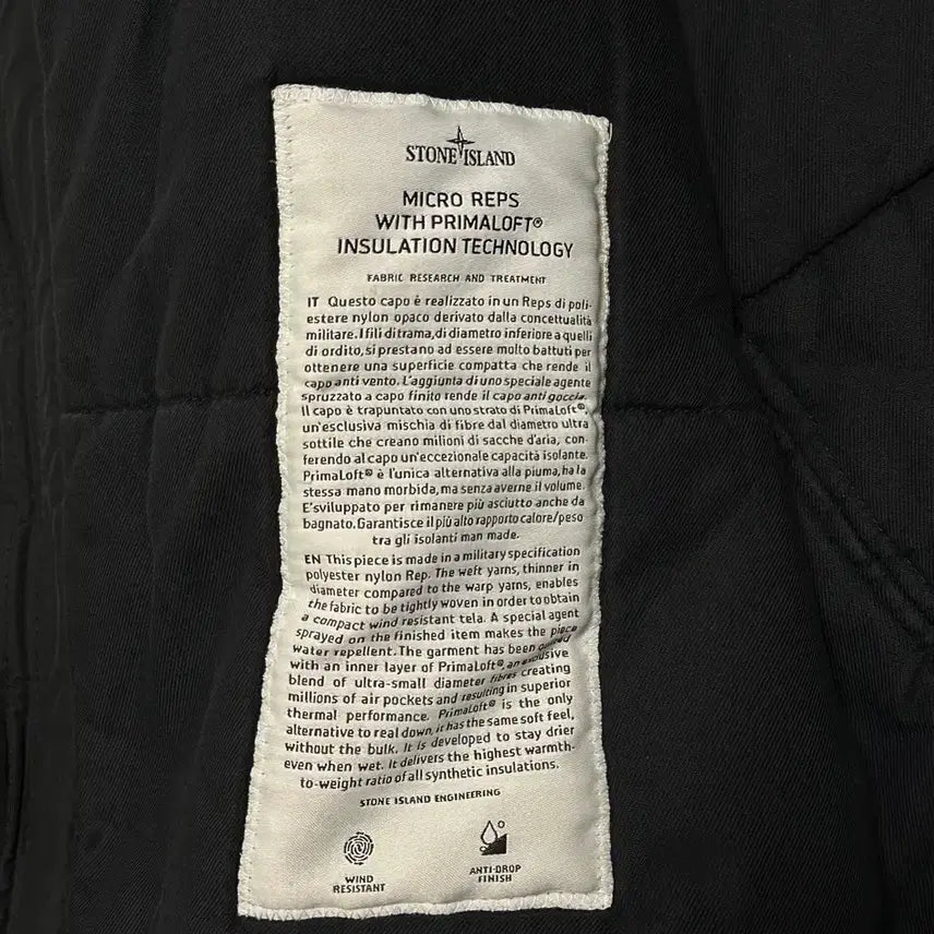 [BUNJANG] Stone Island Micro-Reps Prima Jacket Black / 스톤아일랜드 마이크로랩스 프리마 자켓 XXL(105-110)