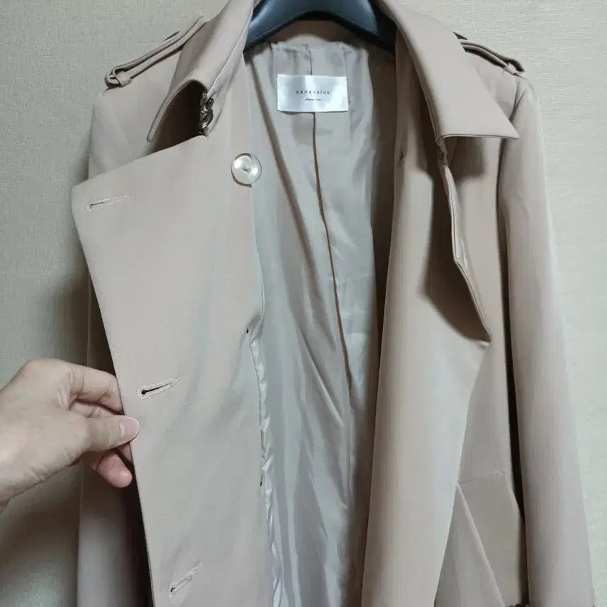 [SOLD OUT] 새옷수준)나나살롱 베이지 트렌치 롱 코트