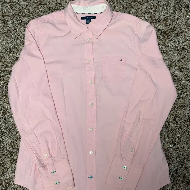 [BUNJANG] Tommy Hilfiger Pink Shirt / 타미힐피거 핑크 셔츠 남방