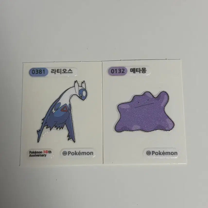 [BUNJANG] Pokemon Latios and Ditto Bundle Set Stickers / 포켓몬 띠부띠부씰 라티오스