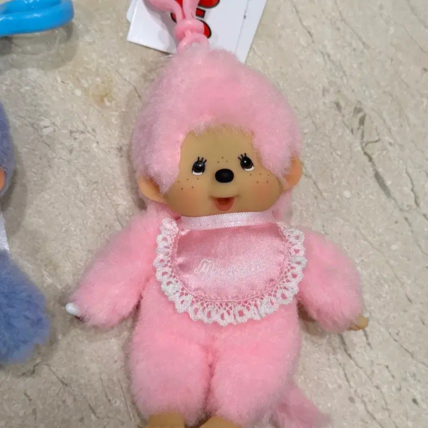 [BUNJANG] Monchhichi Lace Keyring Pink / 몬치치 레이스 키링 핑크
