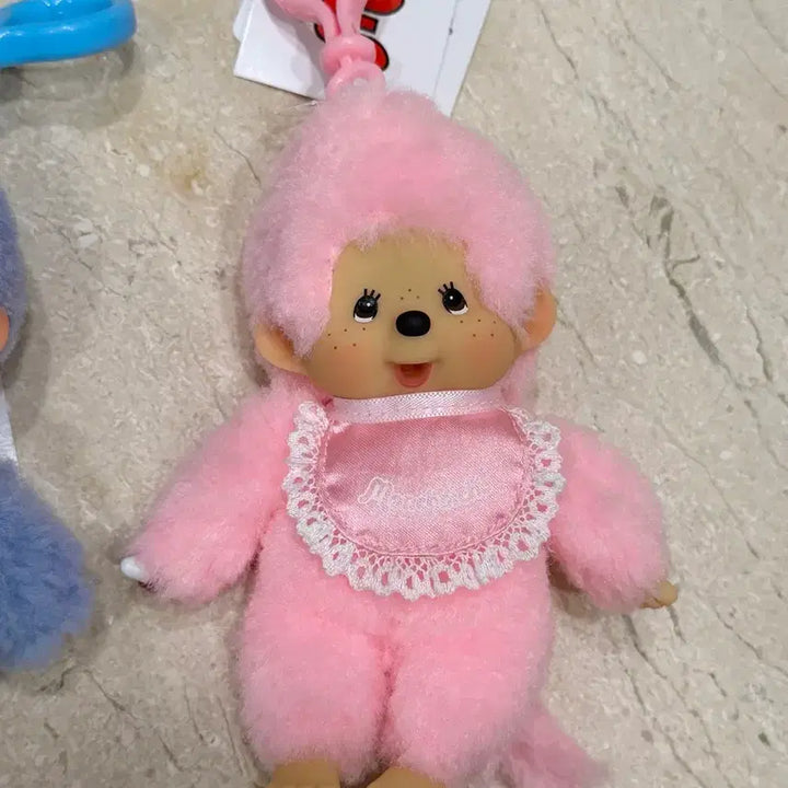 [BUNJANG] Monchhichi Lace Keyring Pink / 몬치치 레이스 키링 핑크