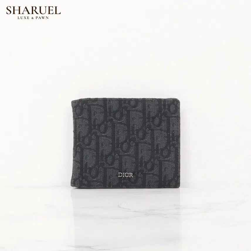 [SOLD OUT] 디올 오블리크 자카드 남자반지갑 2OBBH027YSE