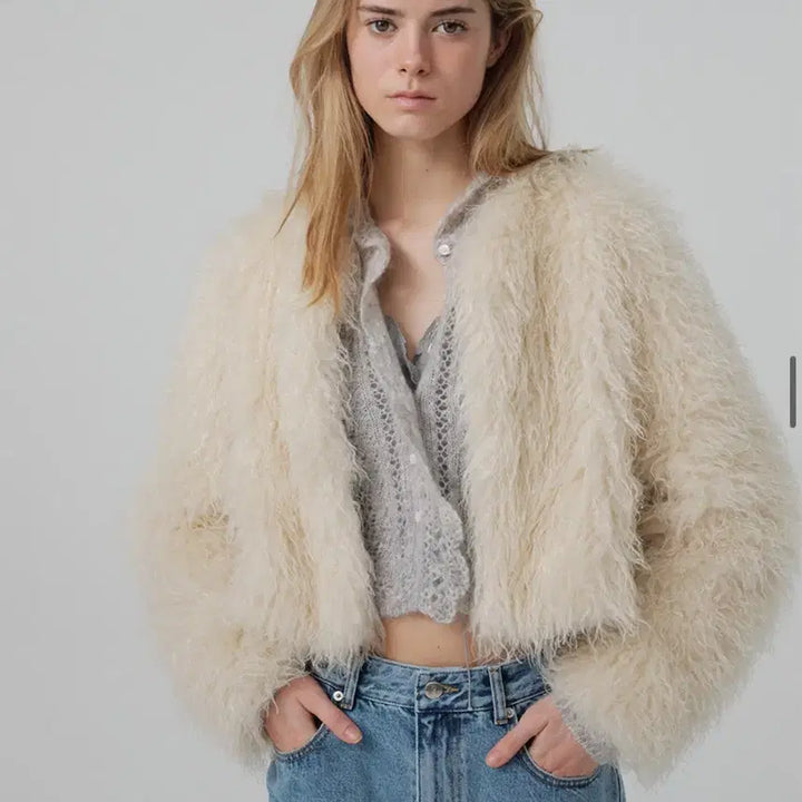 [BUNJANG] The Barnet Rotte Hairy Fur Jacket / 더바넷 Rotte Hairy Fur Jacket