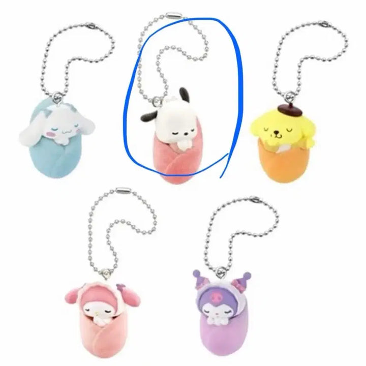 [BUNJANG] Sanrio Okurumi Baby Mascot Pochacco / 산리오 오쿠루미 베이비 마스코트 가챠 포차코