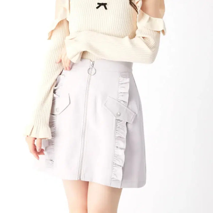 [BUNJANG] Ankruze Frill Violet Color Mini Skirt / 6/26부터 개인 사정 거래 X/일브) 앙크루즈 프릴 바이올렛 컬러 미니