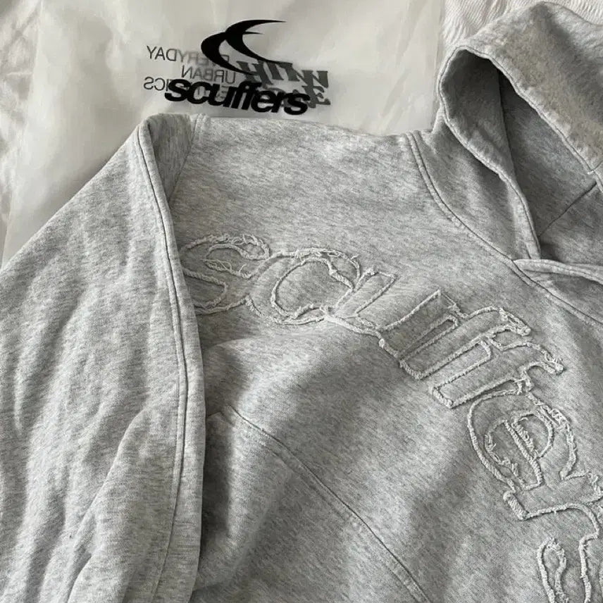 [BUNJANG] Scuffers Raw Light Grey Hoodie / scuffers Raw Light Grey Hoodie
