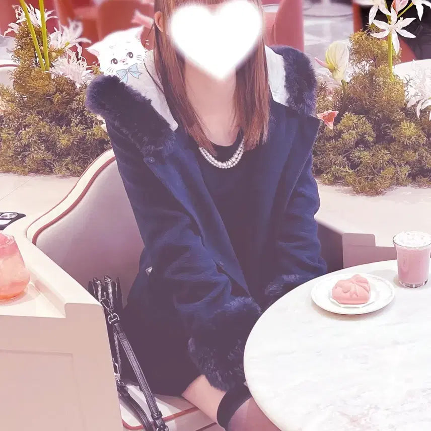[BUNJANG] Cecil McBee Navy Short Coat / 세실맥비 숏코트 네이비 지뢰계