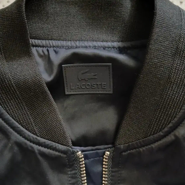 [BUNJANG] Lacoste Black Bomber Jacket / 라코스테 블랙 봄버 자켓