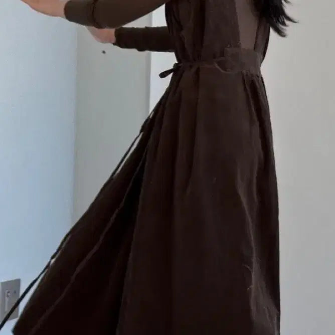 [BUNJANG] Nell Corduroy Brown Dress / 넬  nell 코듀로이 브라운 원피스 (새상품)
