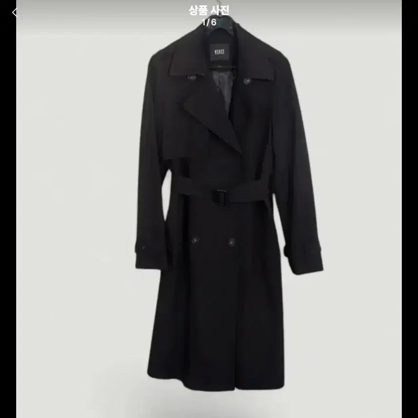 [BUNJANG] VISIT Black Trench Coat Women&