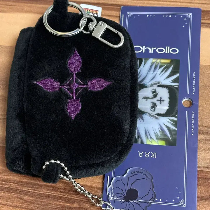 [SOLD OUT] 헌헌 헌터헌터 콜라보 카페 클로로 파우치 아크릴 키링 동전지갑