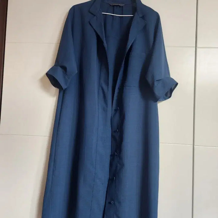 [BUNJANG] Prada Blue Linen Jumpsuit / 쁘랭땅