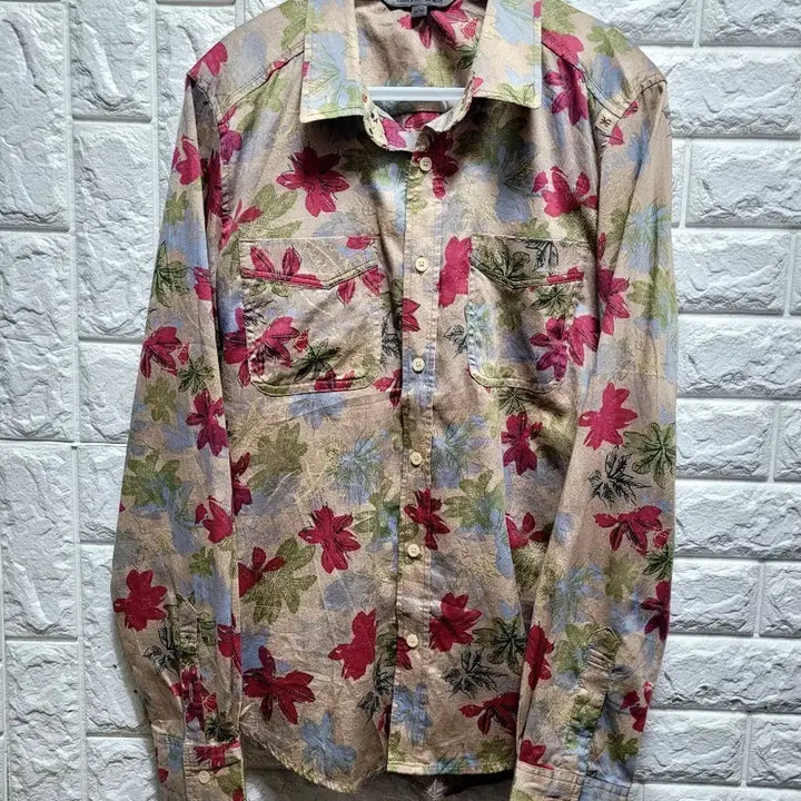 [BUNJANG] Thursday Island Flower Pattern Cotton Shirt Medium / Thursday Island 플라워 패턴 면셔츠M
