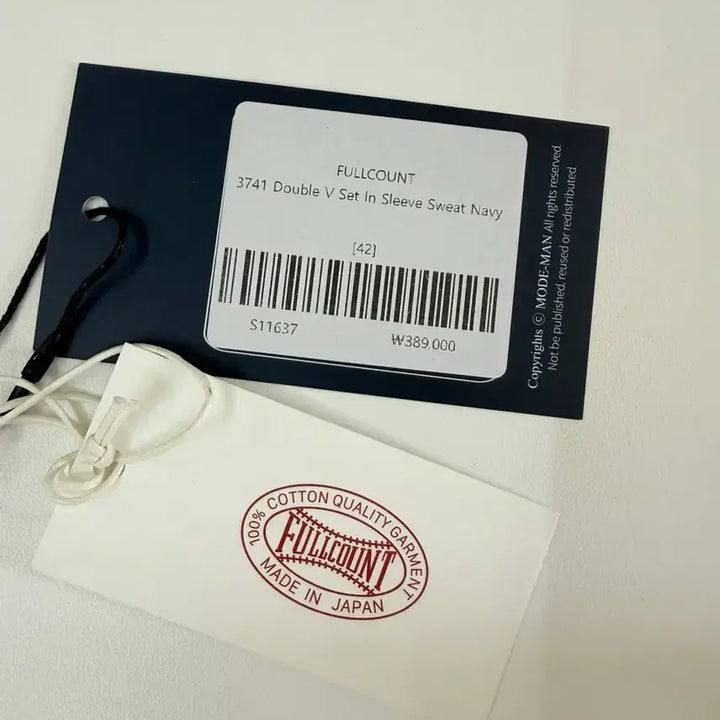 [SOLD OUT] 풀카운트 세트인 스웻셔츠 네이비 42사이즈