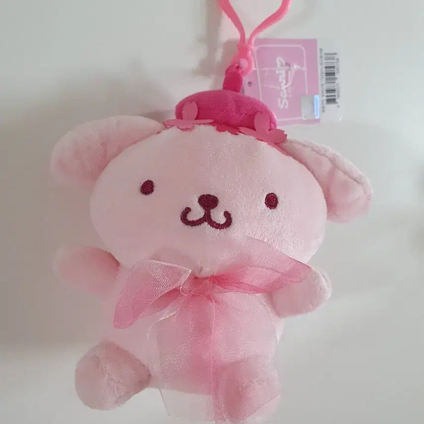 [BUNJANG] Sanrio Pompompurin Cherry Blossom Doll Keyring / 산리오 폼폼푸린 체리블라썸 인형키링