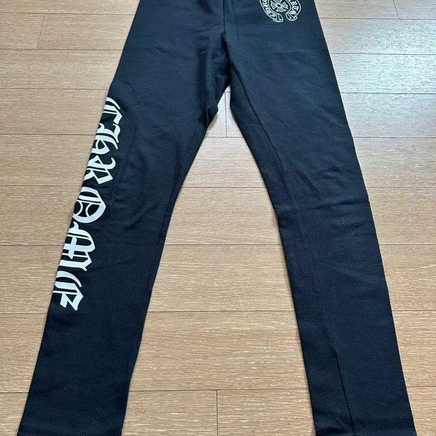 [BUNJANG] Chrome Hearts Horseshoe Script Logo Leggings Black S / 크롬하츠 정품 홀스슈 스크립트 로고 레깅스 블랙 S