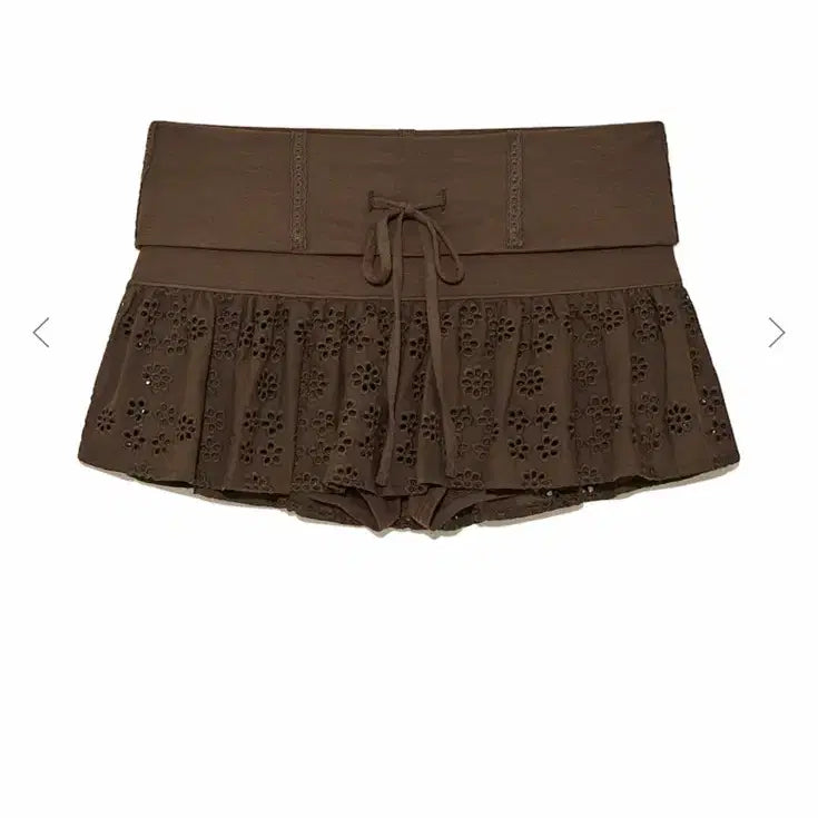 [BUNJANG] GLOWNY Naomi Belt Mini Skirt / GLOWNY 나오미 벨트 미니 스커트 브라운