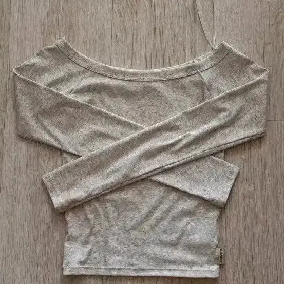 [BUNJANG] Glony Melange Off-Shoulder Top / 글로니 오프숄더 멜란지