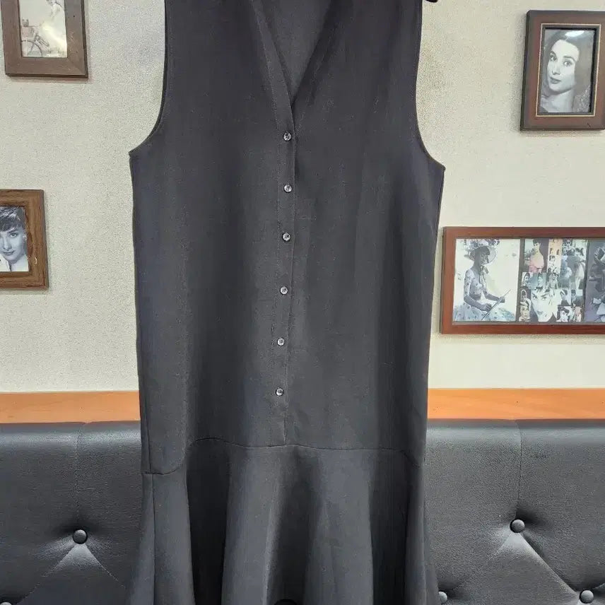 [BUNJANG] Black Sleeveless Long Dress / 블랙 민소매 롱 원피스