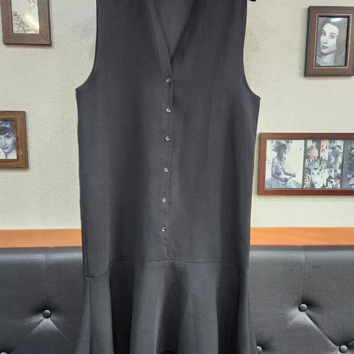 [BUNJANG] Black Sleeveless Long Dress / 블랙 민소매 롱 원피스