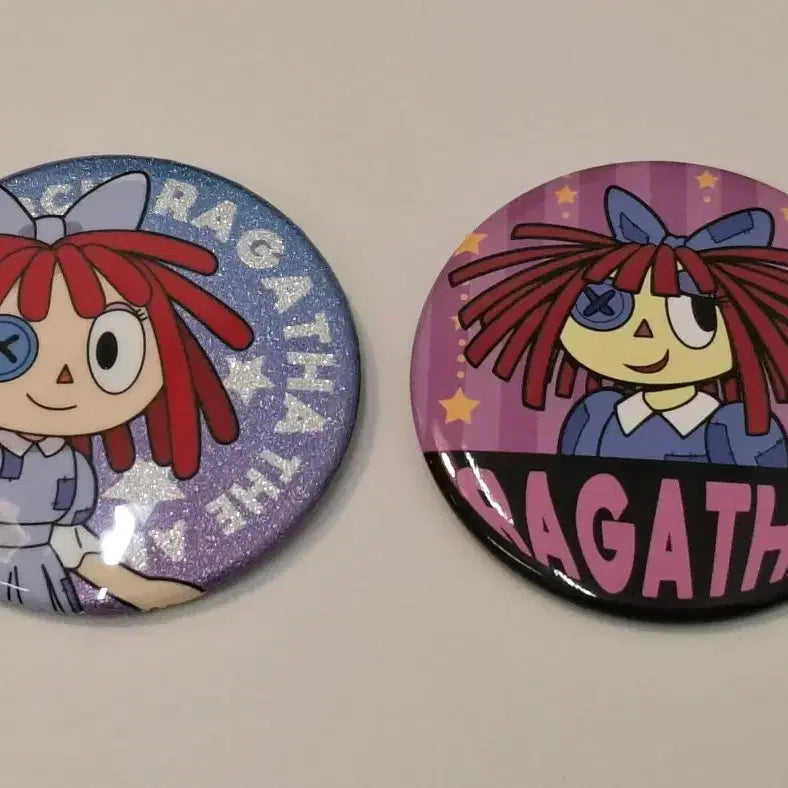 [BUNJANG] Amazing Digital Circus Ragatha Bundle Set Can Badge / (일괄)어메이징 디지털 서커스 래거사 라가타 캔뱃지 판매