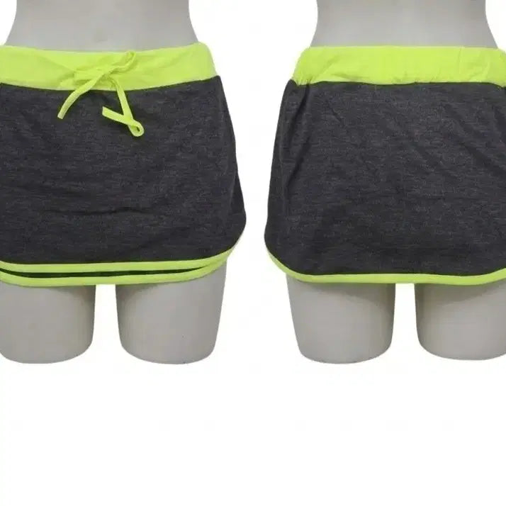 [BUNJANG] Skirt Training Shorts Fluorescent Point / 스커트 트레이닝 반바지 형광색 포인트23