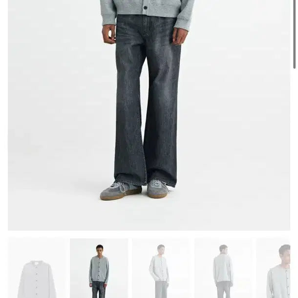 [SOLD OUT] [52] 솔옴 26ss 그레이 울 코튼 라운드넥 가디건