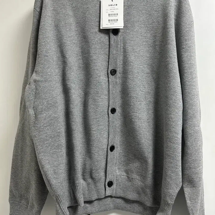 [SOLD OUT] [52] 솔옴 26ss 그레이 울 코튼 라운드넥 가디건