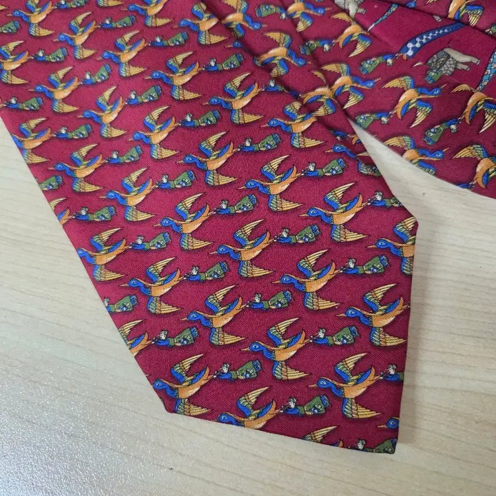 [BUNJANG] Ferragamo Vintage Silk Tie Bundle Set / 빈티지 페라가모 실크 넥타이 2개일괄