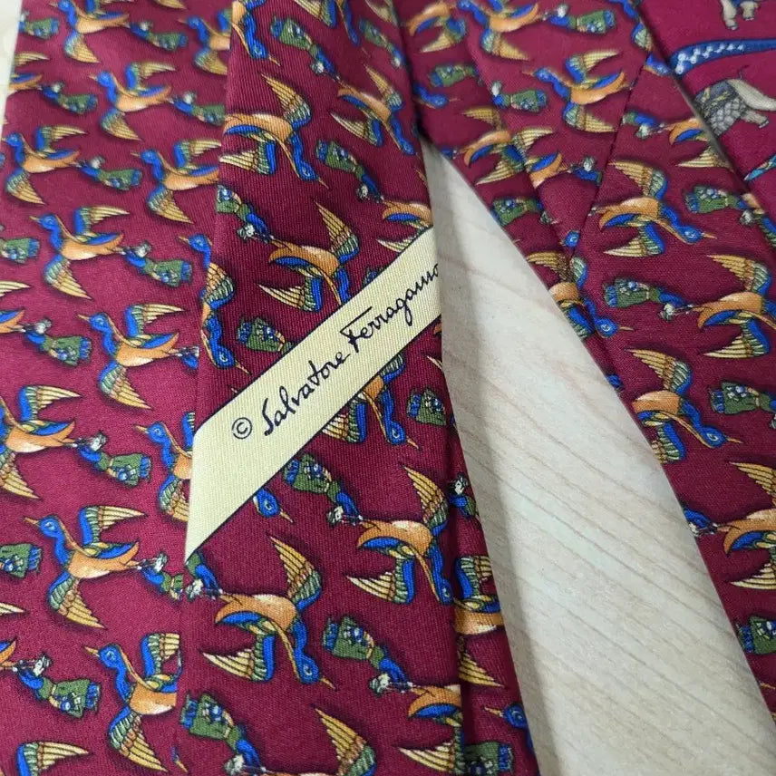 [BUNJANG] Ferragamo Vintage Silk Tie Bundle Set / 빈티지 페라가모 실크 넥타이 2개일괄