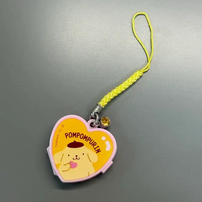 [BUNJANG] Sanrio Pompompurin Heart Charm / 산리오 폼폼푸린 하트 키링