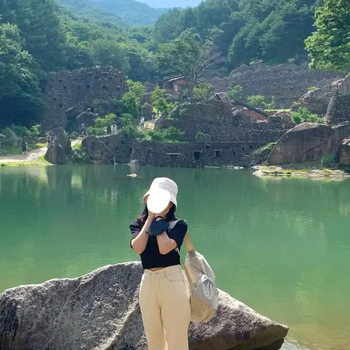 [BUNJANG] 베이지롤업팬츠 / 베이지롤업팬츠