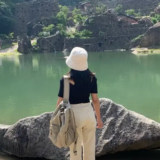 [BUNJANG] 베이지롤업팬츠 / 베이지롤업팬츠