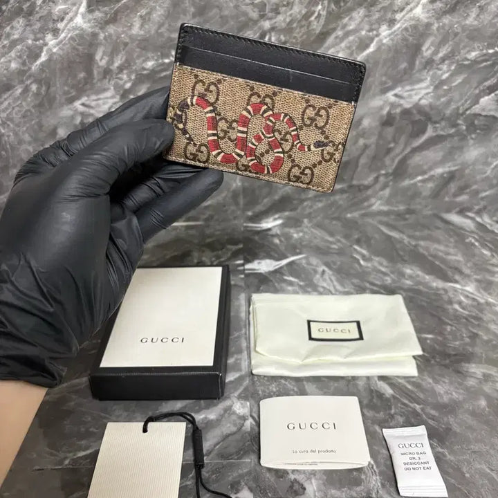 [BUNJANG] Gucci Bestiary Kingsnake Card Holder / 구찌 베스트리에 킹스네이크 카드지갑