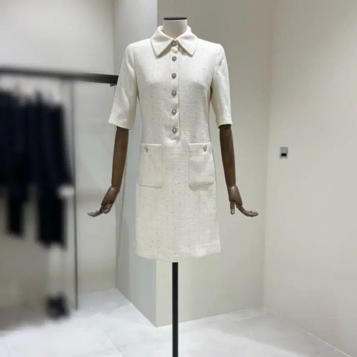 [BUNJANG] MojoSphin Sequin Tweed Dress / 모조에스핀 스팽글 트위드 원피스