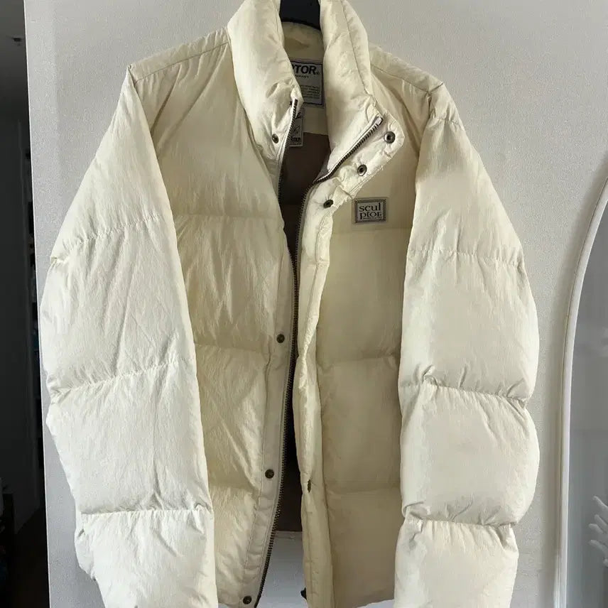 [BUNJANG] Sculptor Ivory Duck Down Padded Jacket / Sculptor 아이보리 덕패딩