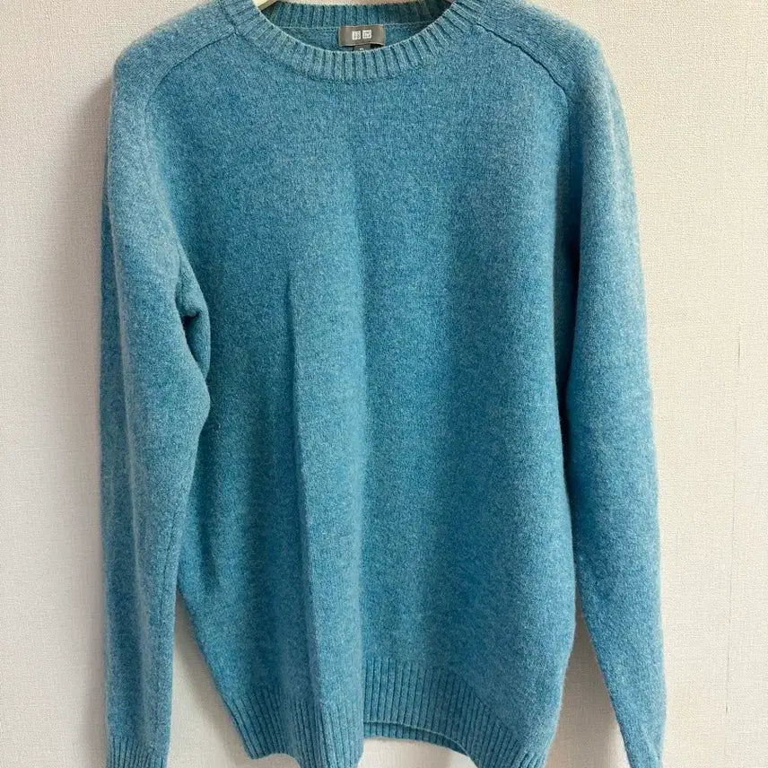 [BUNJANG] Uniqlo Blue Wool Knit Sweater / 새상품 남녀공용)유니클로 블루 울 니트 XL 스웨터 울니트 가디건