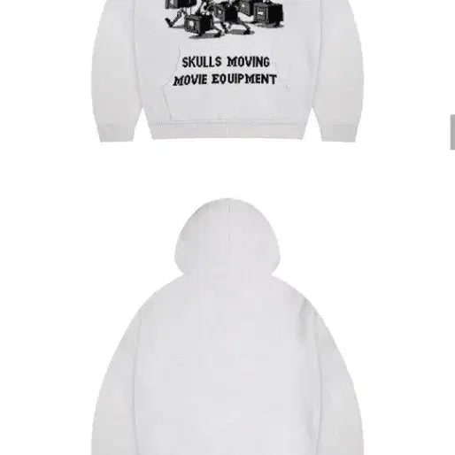 [BUNJANG] XTONZ Skull Print Hooded Knit M / 무신사 엑스톤즈 후트 니트 M