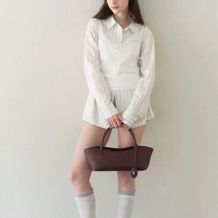 [BUNJANG] Pabea Flou Large Tote Bag Wine / 새상품 파베아 Flou Tote Bag Large Wine