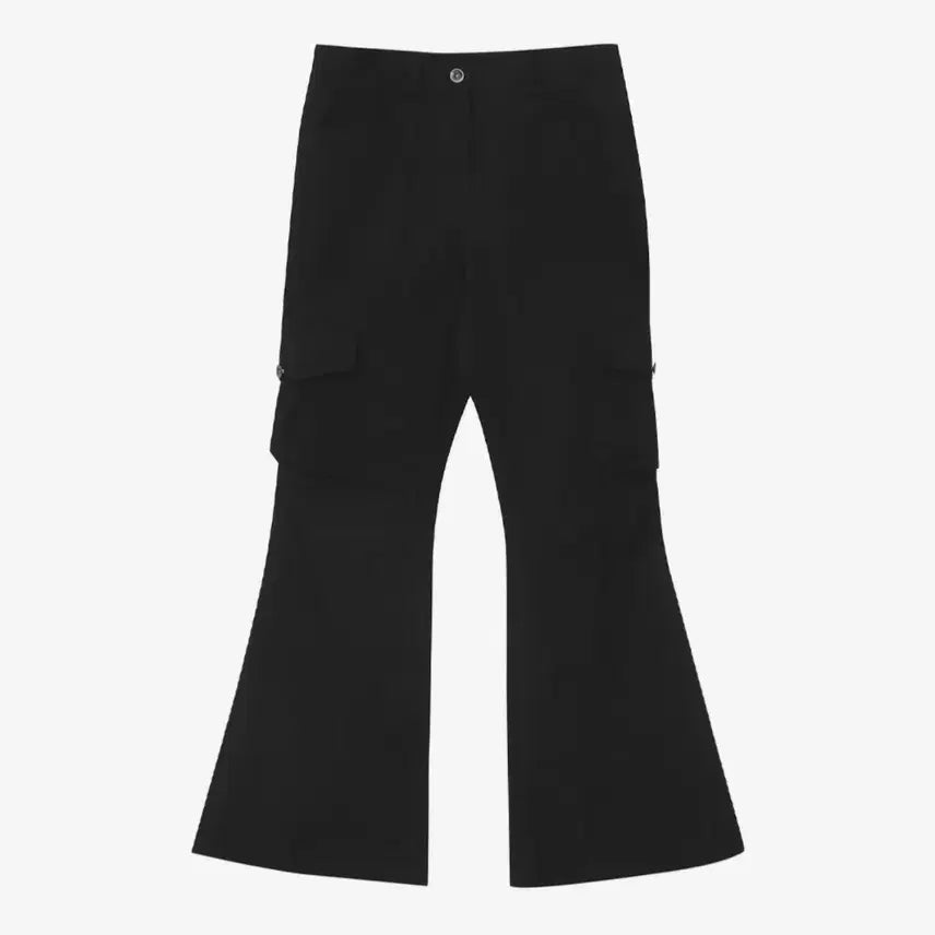 [BUNJANG] MICHAA Seoul Pocket Cargo Bootcut Pants - Black / 미세키서울 Pocket cargo bootscut pants BLACK