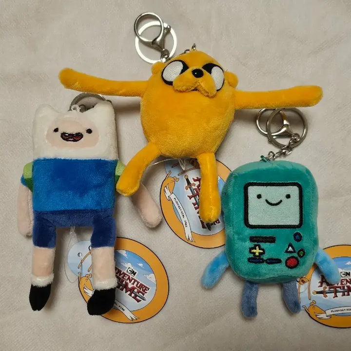 [BUNJANG] Adventure Time BMO and Jake Pin Keyring / 어드벤처 타임 인형 키링 비모 제이크