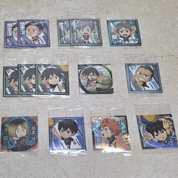 [BUNJANG] Haikyu!! The Final Wave Wafers Sticker Bundle Set (Sealed) / [교환/판매] 하이큐 쓰결전 웨하스씰 스티커 미개봉 일괄